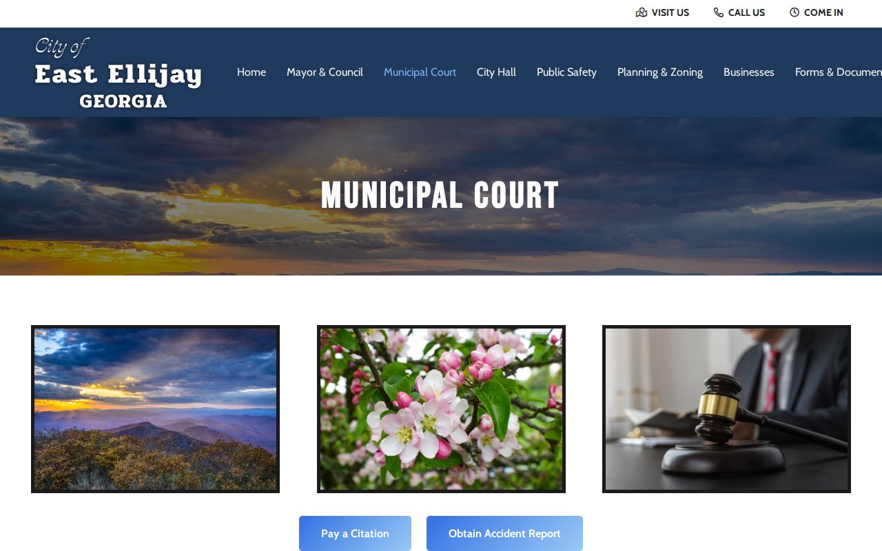 East Ellijay court docket Municipal Court information