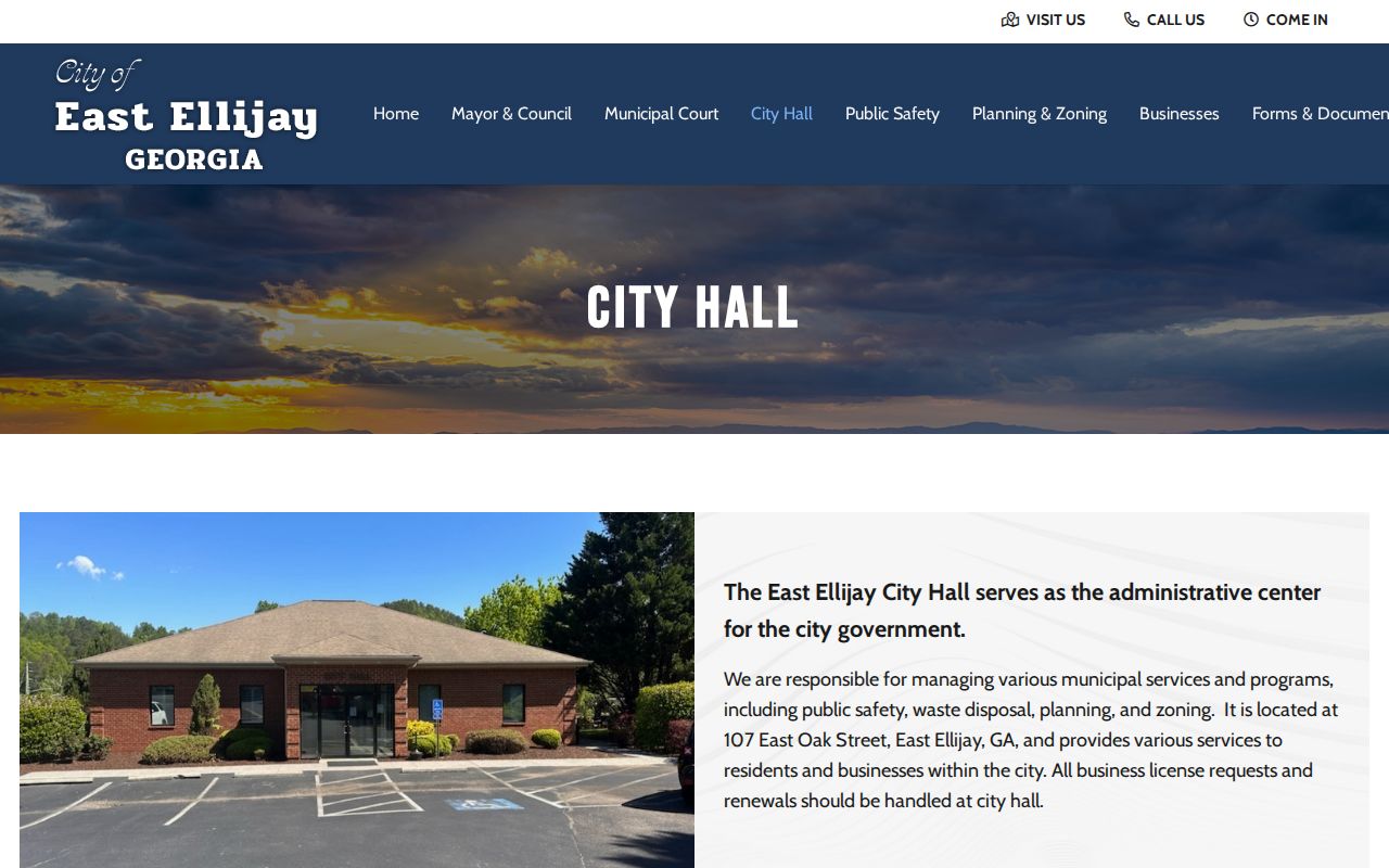 East Ellijay court docket City Hall record counter