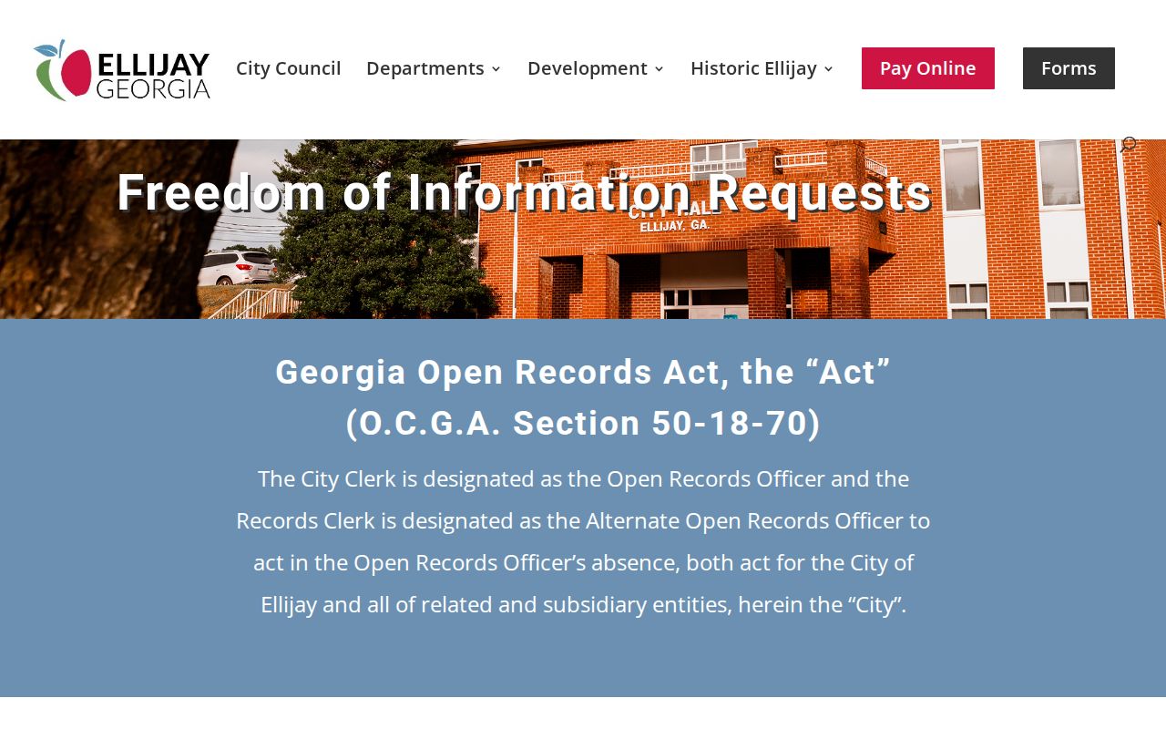 Ellijay court docket open records request channel